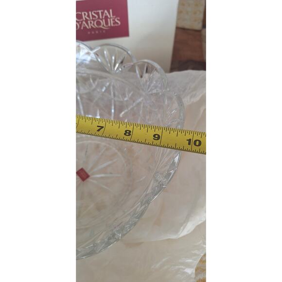 Cristal D'Arques Paris Coupe Joanna 25cm Clear Bowl 24% Crystal w/ Original Box - Picture 7 of 9